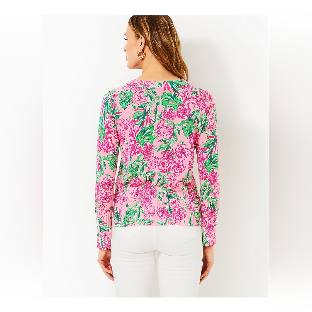 NWT Lilly Pulitzer Conch Shell Pink Salima Sweater - M - Picture 3 of 3